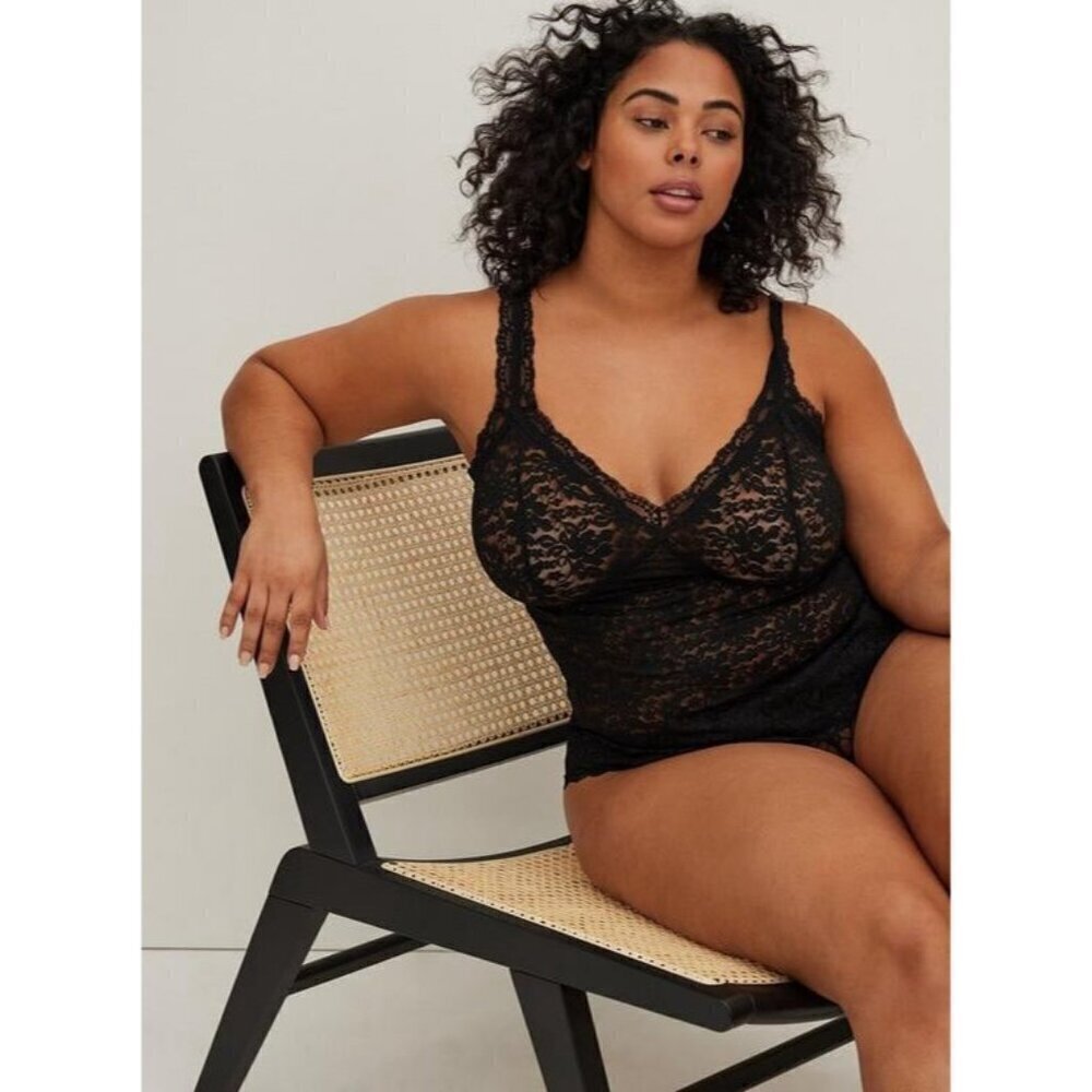 Torrid Lace Under-It-All Cami Undershirt Sleepwear Sexy Mesh Plus Size 3 22-24